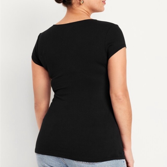 MATERNITY CROSS-FRONT NURSING SHIRT NWT - Picture 2 of 9